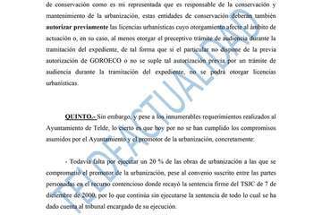 Escrito de GoroEco presentado en el Ayuntamiento de Telde/TA.